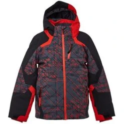Spyder Leader Insulated Jacket Boys' 6 Spyder Leader Insulated Jacket Boys' -The North Face Shop 93228 NETWORK PRINT m