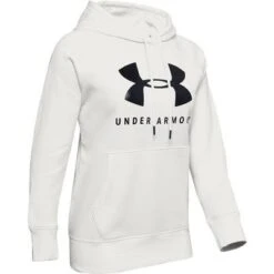 Under Armour Rival Fleece Sportstyle Graphic Hoodie Women's -The North Face Shop 95589 ONYX WHITEBLACK m