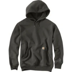 Carhartt Rain Defender Paxton Heavyweight Hooded Sweatshirt Men's -The North Face Shop 96071 PEAT m