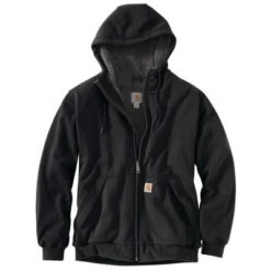 Carhartt Rain Defender Relaxed Fit Midweight Sherpa-Lined Full-Zip Hooded Sweatshirt Men's