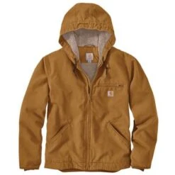 Carhartt Relaxed Fit Washed Duck Sherpa-Lined Jacket Men's