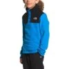 The North Face Glacier 1/4 Snap Pullover Fleece Top Kids' -The North Face Shop 96746 CLEAR LAKE BLUE m