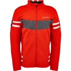 Spyder Wengen Encore Full Zip Fleece Jacket Men's 11 Spyder Wengen Encore Full Zip Fleece Jacket Men's -The North Face Shop 98186 VOLCANO m