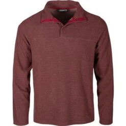 Mountain Khakis Apex Pop Top Pullover Fleece Men's -The North Face Shop 98451 GARNET m