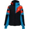 Spyder Leader Jacket Boys' 1 Spyder Leader Jacket Boys' -The North Face Shop 9879 BLKELCTRCBLURGE m