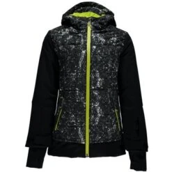 Spyder Moxie Jacket Girls' 5 Spyder Moxie Jacket Girls' -The North Face Shop 9898 BKSEQUINSBKPTACD m
